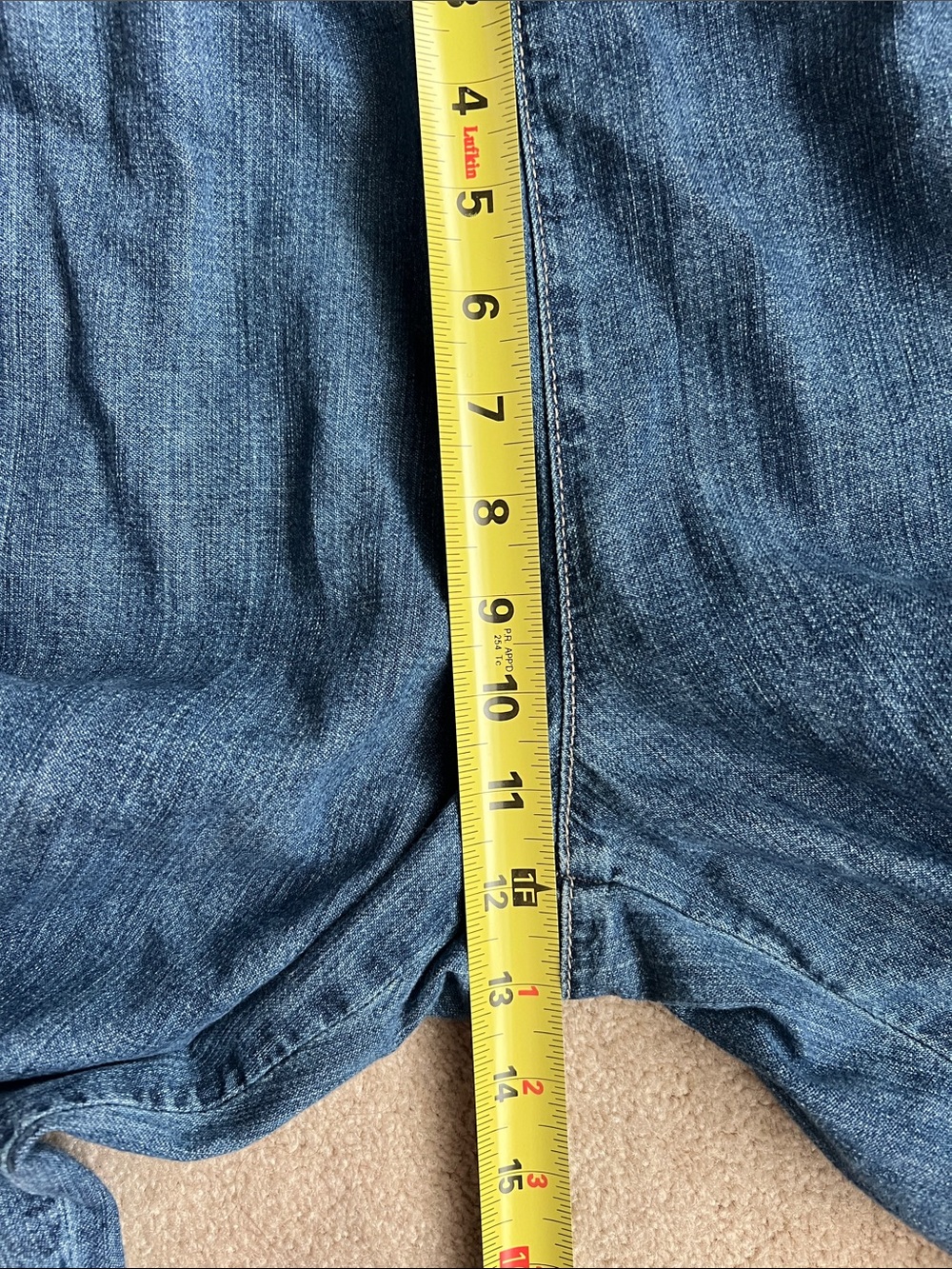 James Perse Denim Cargo Pants Full‑Length Relaxed Fit Drawstring Waist Size 3 - Picture 11 of 16